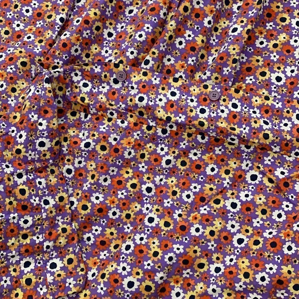 Pottery Barn Kids/Teen Little Miss Floral Percale 100% Cotton Twin Duvet Cover‎